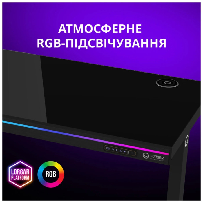 Комп'ютерний стіл Lorgar PRO 80W Wood Black (LRG-DP80W)