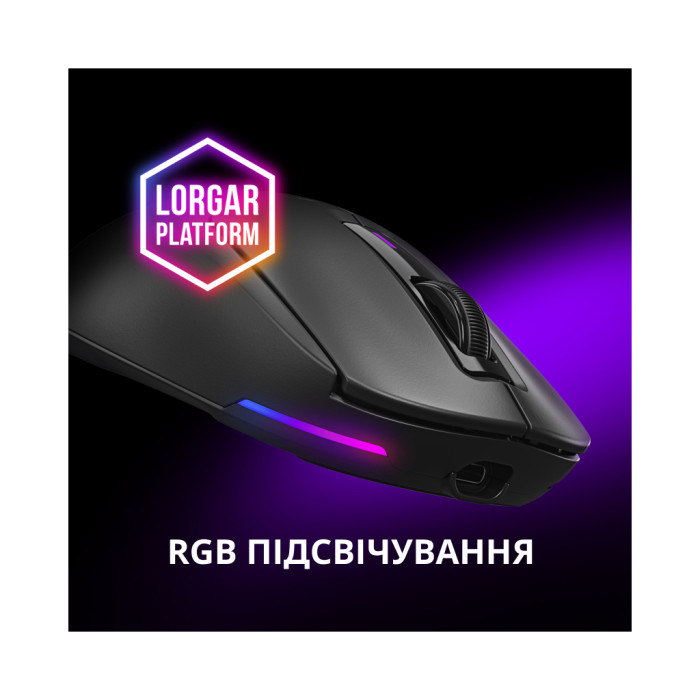 Мишка Lorgar MSA10W Wireless Gaming Black (LRG-MSA10W-BK)