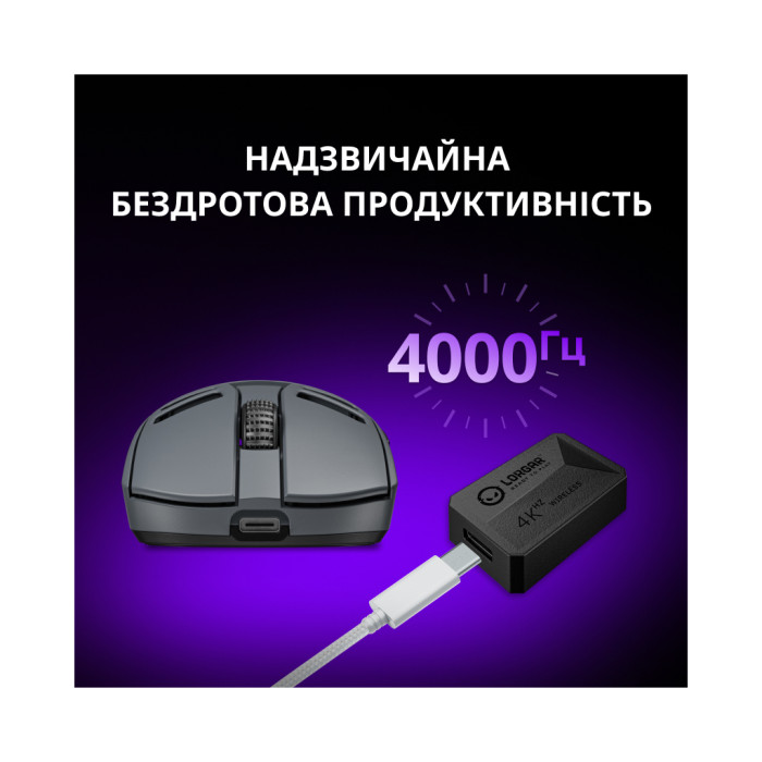 Мишка Lorgar Elite MSE90W Wireless/Bluetooth Black (LRG-MSE90W-BK)