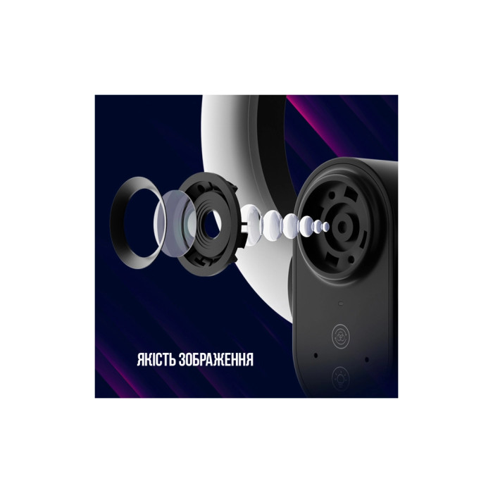 Веб-камера Lorgar Circulus 910 Streaming 5MP 1944 Auto Focus Stereo (LRG-SC910)