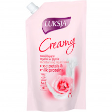 Рідке мило Luksja Creamy Rose Petal & Milk Proteins Refill 400 мл (5900998000417)