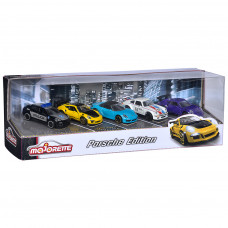 Машина Majorette Набір металевих Автомобілі Порше 7.5 см, 5 штук (2053171)