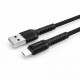 Дата кабель USB 2.0 AM to Micro 5P 1.0m 2.4A Denim Grey MakeFuture (MCB-MD1GR)