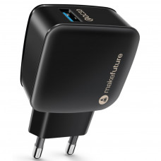 Зарядний пристрій MakeFuture 1 USB (3A) Quick Charge Black (MCW-11BK)