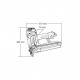 Степлер будівельний Makita пневматичний AT1150A (AT1150A)