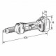 Шліфувальна машина Makita LXT, 3Аг х 2шт, DC18RС, кейс, 38мм (DGD800RFE)