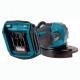 Шліфувальна машина Makita GA008GM201 XGT, 40 V Max, 125мм, BL4040x2, DC40RA, Makpac (GA008GM201)