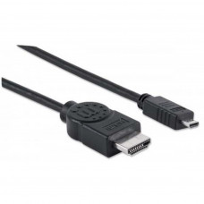 Кабель мультимедійний HDMI A to HDMI D (micro), 2.0m Manhattan (324427)