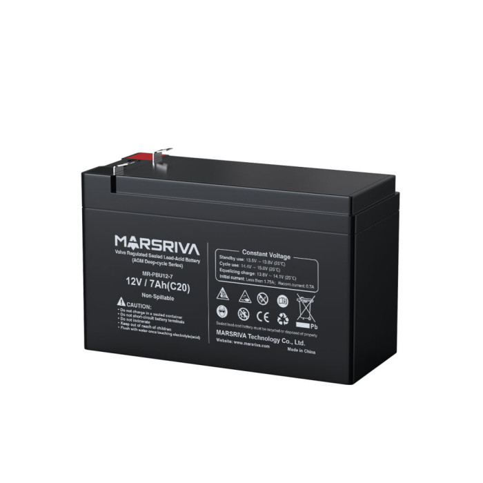 Батарея до ДБЖ Marsriva 12V 7Ah (MR-PBU12-7)