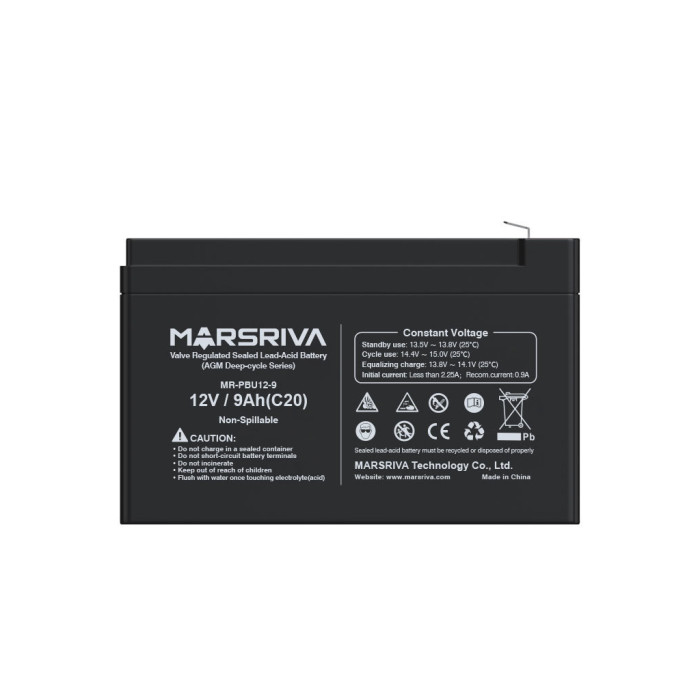 Батарея до ДБЖ Marsriva 12V 9Ah (MR-PBU12-9)