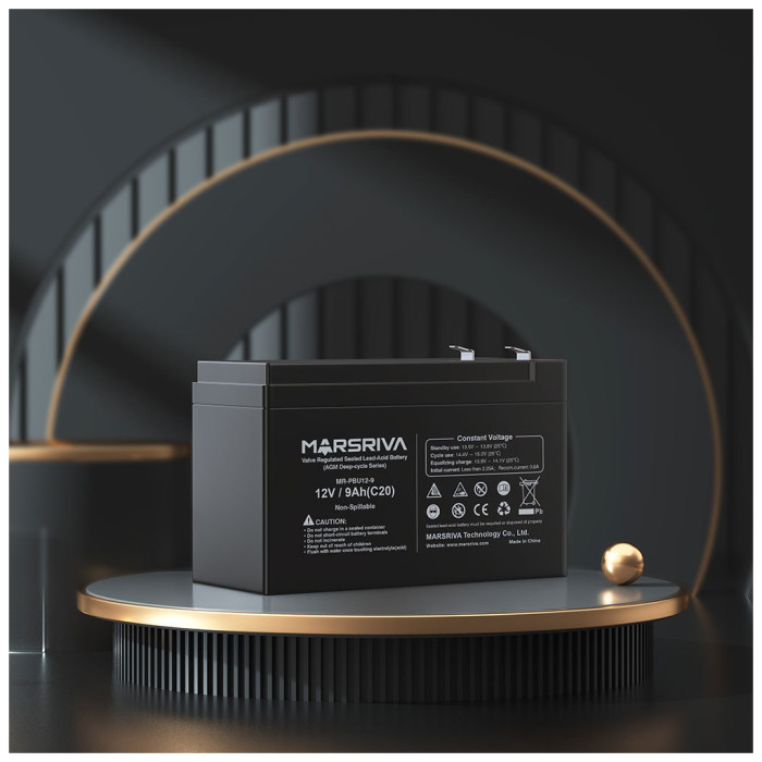 Батарея до ДБЖ Marsriva 12V 9Ah (MR-PBU12-9)