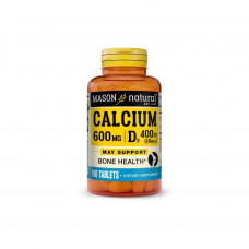 Мінерали Mason Natural Кальцій 600 мг+вітамін D3, Calcium 600 mg Plus Vitamin D3, 1 (MAV-08891)