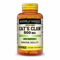 Трави Mason Natural Котячий кіготь 500мг, Cat's Claw, 60 капсул (MAV-11335)