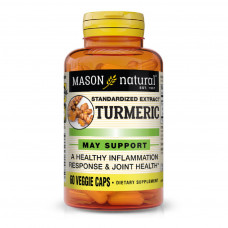 Трави Mason Natural Куркума, Turmeric, 60 вегетаріанських капсул (MAV-15475)