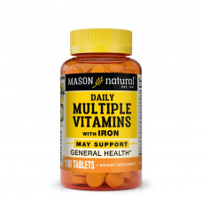 Мультивітамін Mason Natural Мультивітаміни із залізом на кожен день, Daily Multiple Vita (MAV00001)