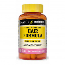 Вітамінно-мінеральний комплекс Mason Natural Формула для підвищеної міцності волосся, Extra Strength Hair (MAV12275)