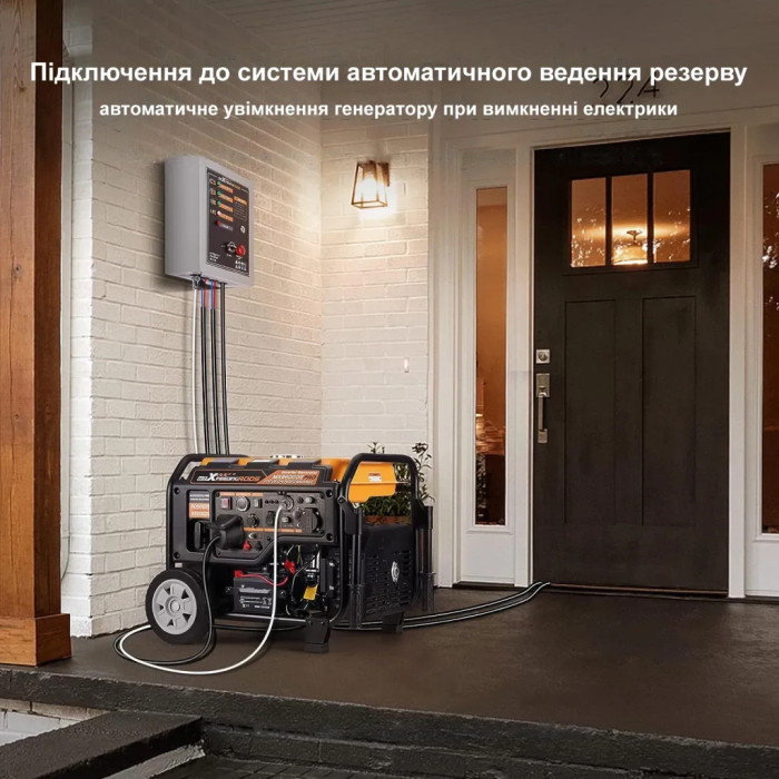 Генератор maXpeedingRODS MXR6000 (5,5kW), 220V, 50Hz, 14,5л, електростартер, ATS (mxr6000iE Pro)