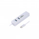 Перехідник Maxxter USB to Gigabit Ethernet, 2 Ports USB 3.0 + microSD/TF card r (NECH-2P-SD-01)