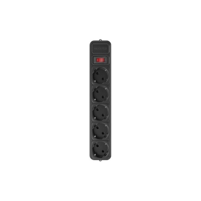 Мережевий фільтр живлення Maxxter SPM5-G-6B чорний, 1.8 м кабель, 5 розеток (SPM5-G-6B)