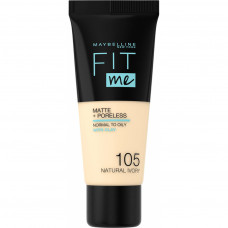 Тональний крем Maybelline New York Fit Me Matte + Poreless 105 - Natural Ivory 30 мл (3600531324483)