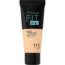 Тональний крем Maybelline New York Fit Me Matte + Poreless 115 - Ivory 30 мл (3600531324513)