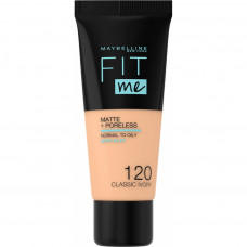 Тональний крем Maybelline New York Fit Me Matte + Poreless 120 - Classic Ivory 30 мл (3600531324520)