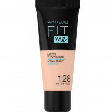 Тональний крем Maybelline New York Fit Me Matte + Poreless 128 - Warm Nude 30 мл (3600531369026)