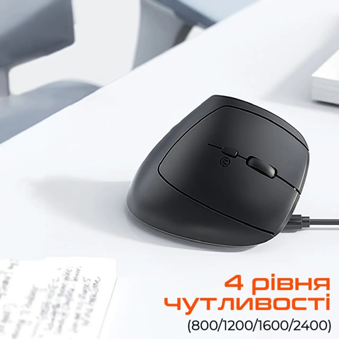 Мишка Meetion BTM008 Wireless/Bluetooth Black (MT-BTM008-A)