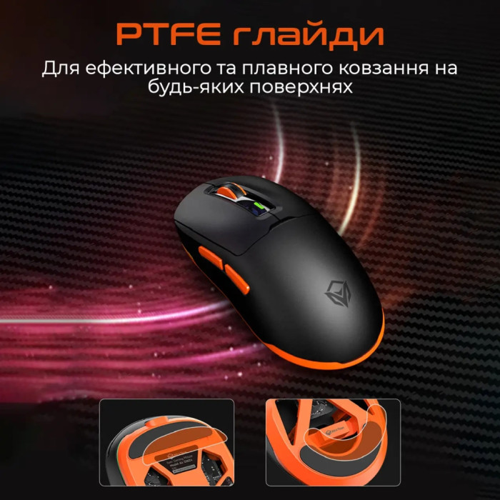 Мишка Meetion GW24 Bluetooth/Wireless/USB Yellow (MT-GW24-Y)