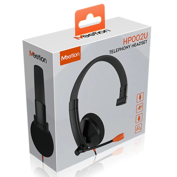 Навушники Meetion HP002U Black/Orange (MT-HP002U-A)