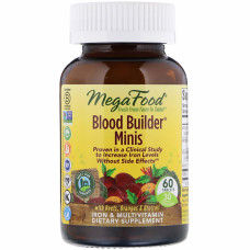 Вітамінно-мінеральний комплекс MegaFood Будівельник крові, Blood Builder Minis, 60 пігулок (MGF-10337)
