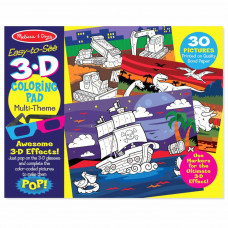 Набір для творчості Melissa&Doug 3D розмальовка по точках для хлопчиків (MD9964)