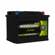 Акумулятор автомобільний MERCURY battery CLASSIC Plus 60Ah (P47295)