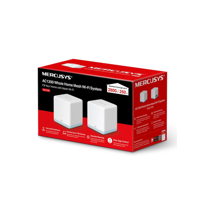 Точка доступу Wi-Fi Mercusys HALO-H30-2-PACK