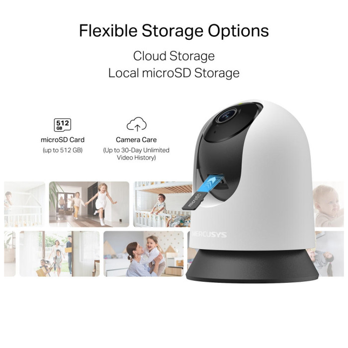 Камера відеоспостереження Mercusys IP-Камера MERCUSYS MC200 FHD N300 microSD motion detection (MC200)
