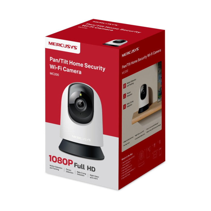Камера відеоспостереження Mercusys IP-Камера MERCUSYS MC200 FHD N300 microSD motion detection (MC200)