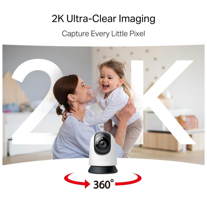 Камера відеоспостереження Mercusys IP-Камера MERCUSYS MC210 3MP N300 microSD motion detection (MC210)