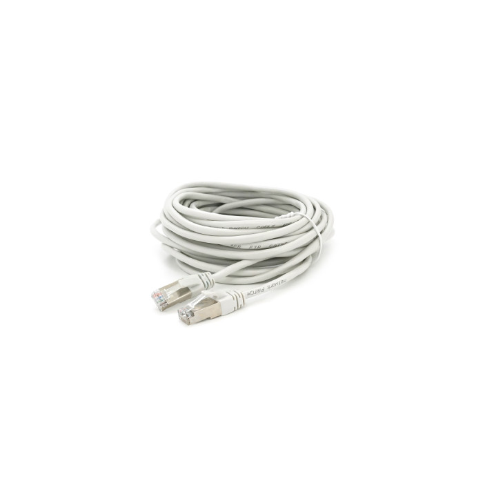 Патч-корд 10м FTP cat.5e, CU, RJ45, grey Merlion (PCM-CU-5E/10G)