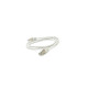 Патч-корд 1м FTP cat.5e, CU, RJ45, grey Merlion (PCM-CU-5E/1G)