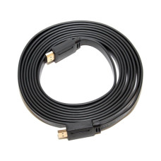 Кабель мультимедійний HDMI M to HDMI M 3.0m V1.4 black Merlion (YT-HDMI(M)/(M)SLIM-3.0m/06178)