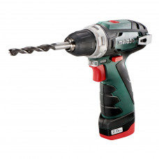 Шуруповерт Metabo PowerMaxxBS, 10.8 В, 2х2.0Аг, кейс (600080500)