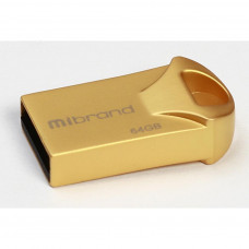 USB флеш накопичувач Mibrand 64GB Hawk Gold USB 2.0 (MI2.0/HA64M1G)