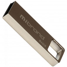 USB флеш накопичувач Mibrand 64GB Shark Silver USB 2.0 (MI2.0/SH64U4S)