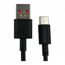 Дата кабель USB 2.0 AM to Type-C 1.0m MI-12 5A black Mibrand (MIDC/12TB)