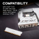 Модуль пам'яті для комп'ютера DDR5 16GB 6400 MHz Pro Overclocking White Micron (CP16G64C38U5W)