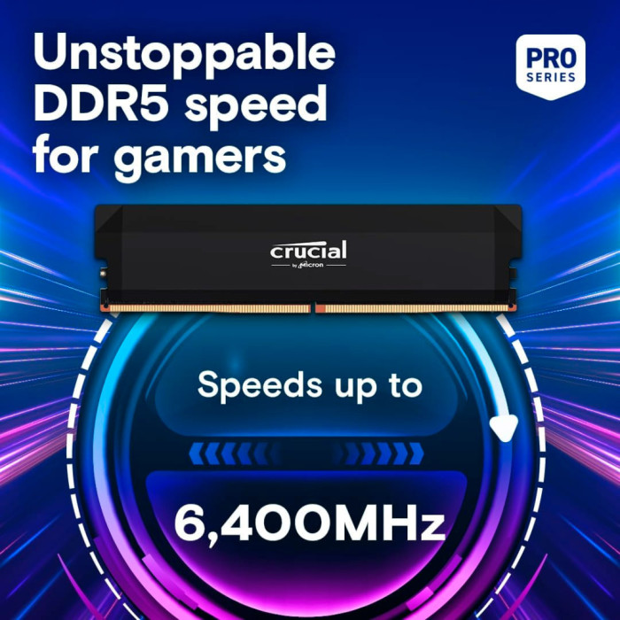 Модуль пам'яті для комп'ютера DDR5 32GB (2x16GB) MHz Pro OC Micron (CP2K16G64C38U5B)