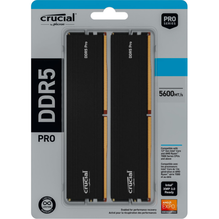 Модуль пам'яті для комп'ютера DDR5 64GB (2x32GB) 5600 MHz Pro Micron (CP2K32G56C46U5)