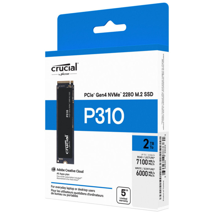 Накопичувач SSD M.2 2280 500GB P310 Micron (CT500P310SSD8)