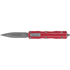 Ніж Microtech Dirac Double Edge Stonewash Distressed Red (225-10DRD)