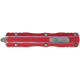 Ніж Microtech Dirac Double Edge Stonewash Distressed Red (225-10DRD)